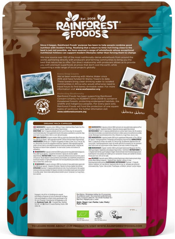 Organic Maca Root Capsules