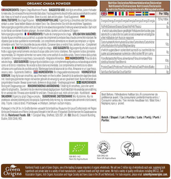 Organic Chaga Powder
