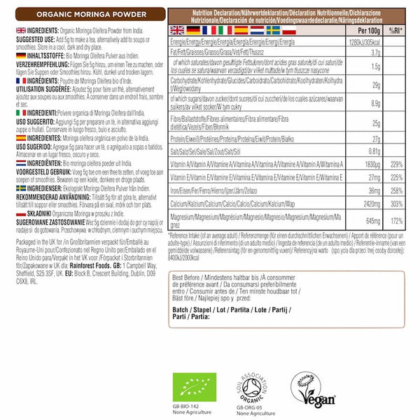 Organic Moringa Powder
